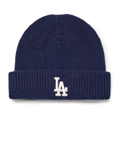 MLB(メジャーリーグベースボール)の「【日本未発売/WEB限定】MLB KOREA(エムエルビーコリア)/ロゴ刺繍ビーニー ニット帽/New jelly mid-binnie(ニットキャップ/ビーニー・レディース・チャコールグレー/グレー/ブルー/クリーム/ブラック/ピンク/グリーン/ネイビー/ベージュ/ブルー系その他/オレンジ/イエロー・FREE)」の8枚目の写真