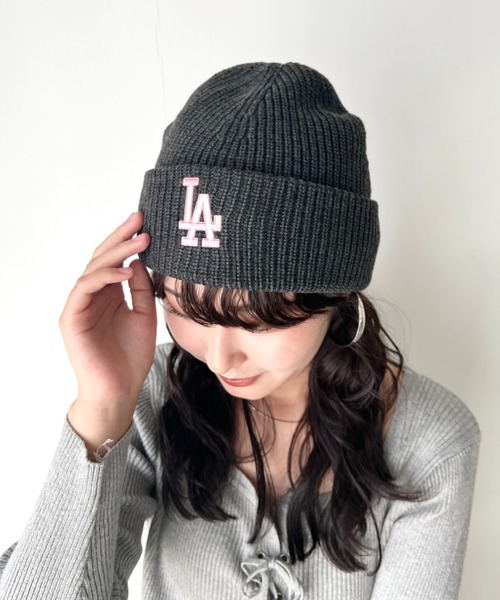 MLB(メジャーリーグベースボール)の「【日本未発売/WEB限定】MLB KOREA(エムエルビーコリア)/ロゴ刺繍ビーニー ニット帽/New jelly mid-binnie(ニットキャップ/ビーニー・レディース・チャコールグレー/グレー/ブルー/クリーム/ブラック/ピンク/グリーン/ネイビー/ベージュ/ブルー系その他/オレンジ/イエロー・FREE)」の15枚目の写真