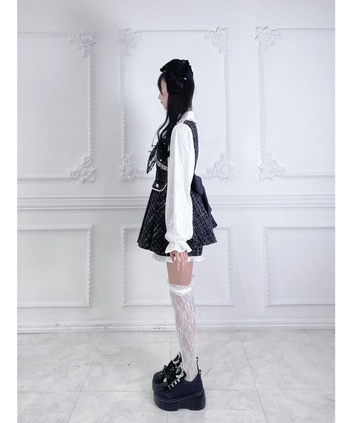 Ank Rouge(アンクルージュ)の「大きなベロアリボンヘッドドレス(カチューシャ・レディース・ピンク/レッド/ブラック・FREE)」の16枚目の写真