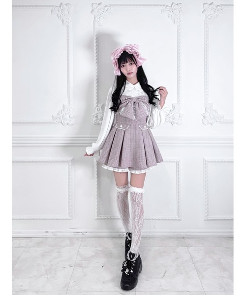 Ank Rouge(アンクルージュ)の「大きなベロアリボンヘッドドレス(カチューシャ・レディース・ピンク/レッド/ブラック・FREE)」の10枚目の写真