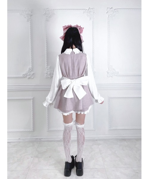 Ank Rouge(アンクルージュ)の「大きなベロアリボンヘッドドレス(カチューシャ・レディース・ピンク/レッド/ブラック・FREE)」の21枚目の写真