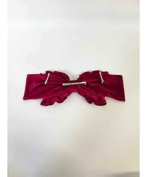 Ank Rouge(アンクルージュ)の「大きなベロアリボンヘッドドレス(カチューシャ・レディース・ピンク/レッド/ブラック・FREE)」の15枚目の写真