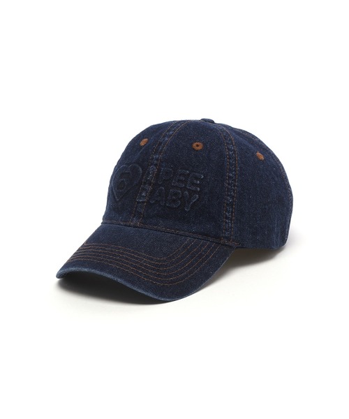 A BATHING APE(アベイシングエイプ)の「DENIM BASEBALL CAP #2(キャップ・レディース・インディゴブルー・FREE)」の1枚目の写真