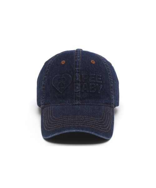 A BATHING APE(アベイシングエイプ)の「DENIM BASEBALL CAP #2(キャップ・レディース・インディゴブルー・FREE)」の2枚目の写真