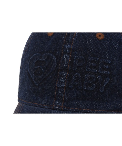 A BATHING APE(アベイシングエイプ)の「DENIM BASEBALL CAP #2(キャップ・レディース・インディゴブルー・FREE)」の4枚目の写真