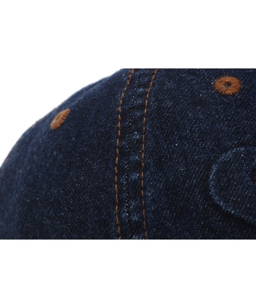 A BATHING APE(アベイシングエイプ)の「DENIM BASEBALL CAP #2(キャップ・レディース・インディゴブルー・FREE)」の6枚目の写真