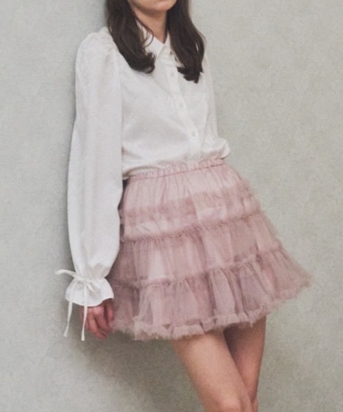 Lovilyn（ラヴィリン）の「推し活ティアードチュールミニスカート