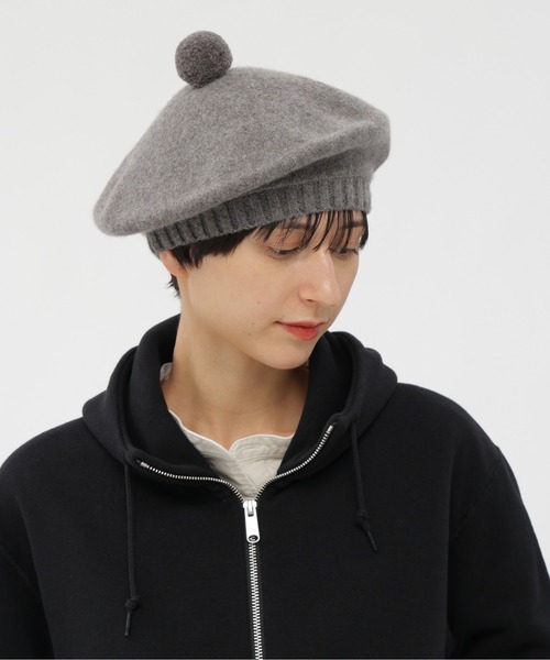 MHL.(エムエイチエル)の「MHL TAM O SHANTER HAT(ハンチング/ベレー帽・レディース・グリーン系その他7/ネイビー系1/グレー系その他・FREE)」の9枚目の写真