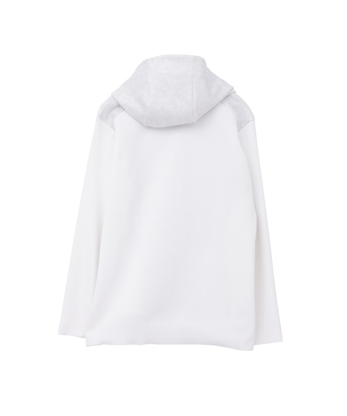 TORNADO MART（トルネードマート）の「ﾋﾞｰｽﾄﾍｱｰﾓｰﾙﾆｯﾄｺﾝﾋﾞﾌｰﾃﾞｨｰBL（ブルゾン・メンズ・ブラック/ホワイト・MEDIUM/LARGE/LL）」の13枚目の写真