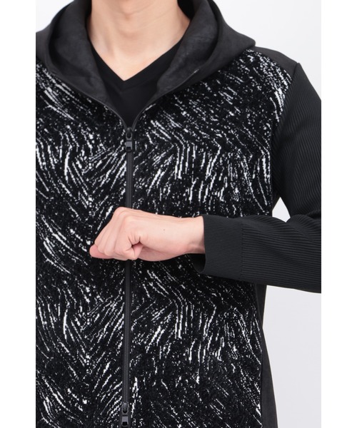 TORNADO MART（トルネードマート）の「ﾋﾞｰｽﾄﾍｱｰﾓｰﾙﾆｯﾄｺﾝﾋﾞﾌｰﾃﾞｨｰBL（ブルゾン・メンズ・ブラック/ホワイト・MEDIUM/LARGE/LL）」の22枚目の写真