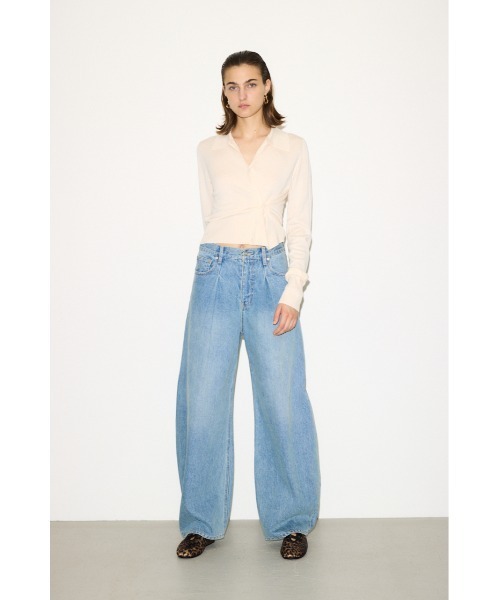 スライ（SLY）/【THROW】KNIT POLO 2WAY HG カーディガン セール】THROW KNIT POLO 2WAY HG CD ニット ポロ 2ウェイ ハイゲージ