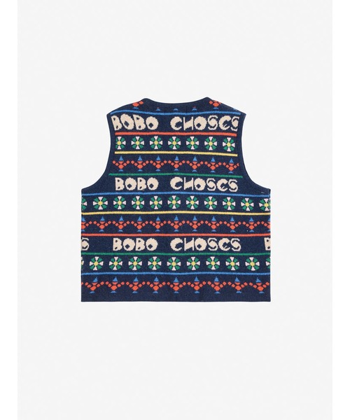 BOBO CHOSES(ボボショーズ)の「Toys all over knitted vest(ベスト・キッズ・マルチ・12-13y/10-11y/8-9y/6-7YEAR/4-5YEAR/2-3YEAR)」の3枚目の写真