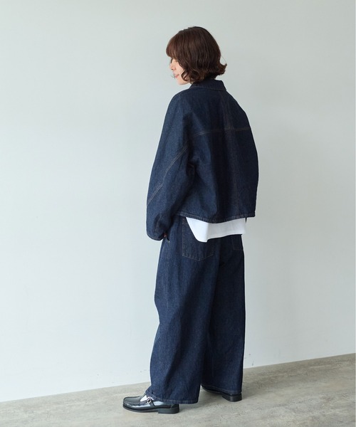 yuni（ユニ ）の「10oz denim cocoon ブルゾン（デニムジャケット