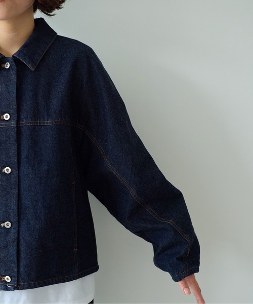 yuni（ユニ ）の「10oz denim cocoon ブルゾン（デニムジャケット