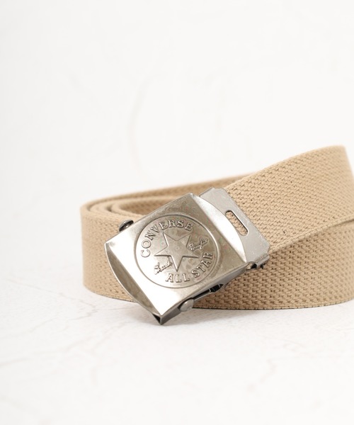 CONVERSE(コンバース)の「CONVERSE GI ベルト(ベルト・メンズ・ベージュ/カーキ・FREE)」の1枚目の写真