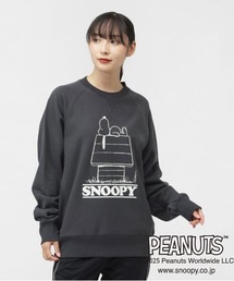 ピーナッツ PEANUTS スウェットシャツ SOLOTEX(R)使用