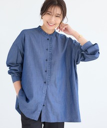 BARNYARDSTORM | BARNYARDSTORM / バンドカラーフリルシャツ / ハンドウォッシャブル(シャツ/ブラウス)