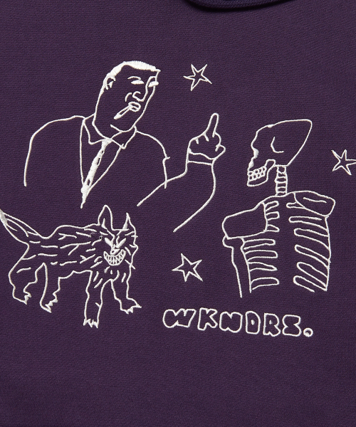 WKNDRS（ウィーキャンドース）の「TATTOO HOODIE (PURPLE)（パーカー・レディース・その他・X-LARGE/MEDIUM/LARGE）」の6枚目の写真