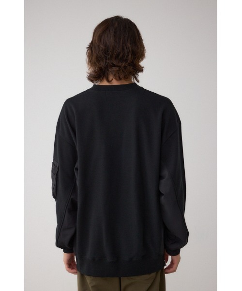 AZUL by moussy(アズールバイマウジー)の「ユーティリティポケット付きプルオーバー(スウェット・メンズ・杢グレー/ブラック/ネイビー・SMALL/MEDIUM/LARGE)」の9枚目の写真