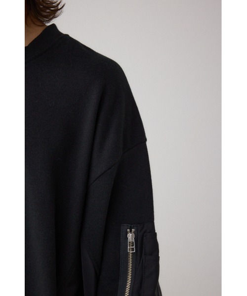 AZUL by moussy(アズールバイマウジー)の「ユーティリティポケット付きプルオーバー(スウェット・メンズ・杢グレー/ブラック/ネイビー・SMALL/MEDIUM/LARGE)」の11枚目の写真