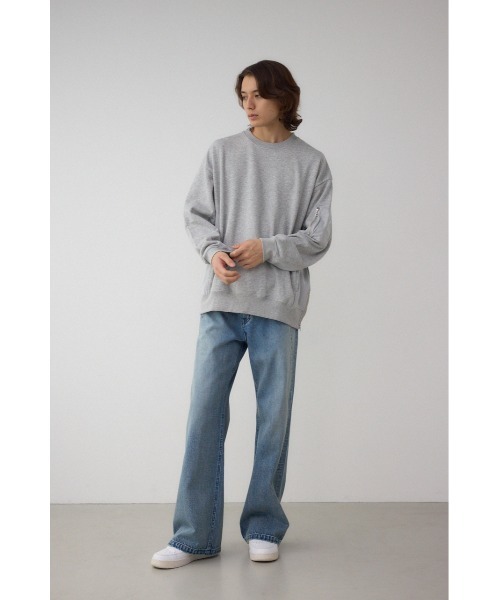 AZUL by moussy(アズールバイマウジー)の「ユーティリティポケット付きプルオーバー(スウェット・メンズ・杢グレー/ブラック/ネイビー・SMALL/MEDIUM/LARGE)」の19枚目の写真