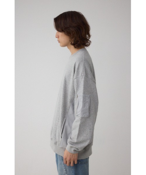AZUL by moussy(アズールバイマウジー)の「ユーティリティポケット付きプルオーバー(スウェット・メンズ・杢グレー/ブラック/ネイビー・SMALL/MEDIUM/LARGE)」の21枚目の写真