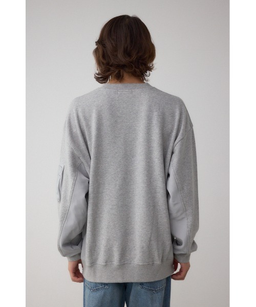 AZUL by moussy(アズールバイマウジー)の「ユーティリティポケット付きプルオーバー(スウェット・メンズ・杢グレー/ブラック/ネイビー・SMALL/MEDIUM/LARGE)」の22枚目の写真
