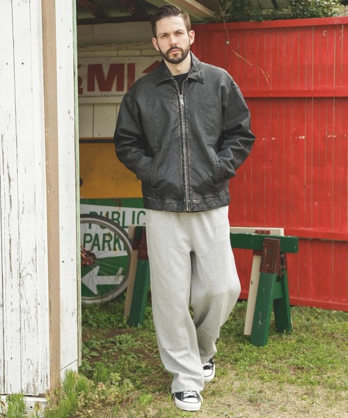 MR.OLIVE（ミスターオリーブ）の「【MR.OLIVE/ミスターオリーブ】VINTAGE CRAFT SHEEP LEATHER /OVERSIZE RIDERS（ライダースジャケット・メンズ・ブラック・M）」の6枚目の写真