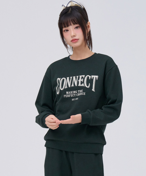 CHASECULT(チェイスカルト)の「ユニセックスエッセンシャル裏起毛グラフィックスウェットシャツ-グリーン(スウェット・メンズ・ダークグリーン・90/100/110/95/105)」の5枚目の写真