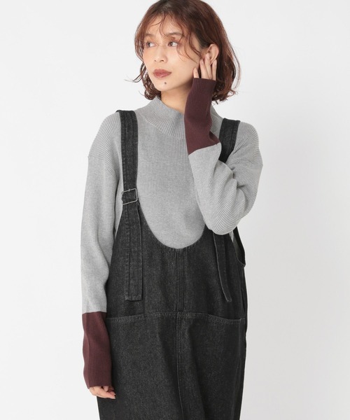 studio CLIP（スタディオクリップ）の「12ゲージシルクMIXハイネックプルオーバー[プラスサイズあり]（ニット/セーター・レディース・その他1/その他2/ブラウン/アイボリー/クリーム・LARGE/MEDIUM/ﾌﾘｰ(L)）」の5枚目の写真