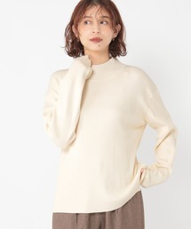 12ゲージシルクMIXハイネックプルオーバー[プラスサイズあり]