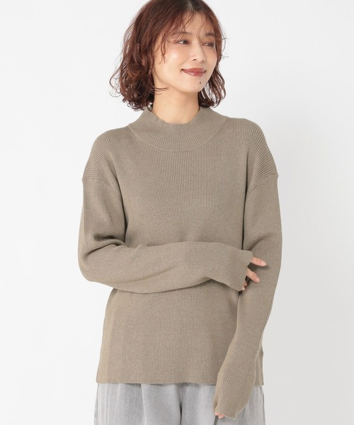 studio CLIP（スタディオクリップ）の「12ゲージシルクMIXハイネックプルオーバー[プラスサイズあり]（ニット/セーター・レディース・その他1/その他2/ブラウン/アイボリー/クリーム・LARGE/MEDIUM/ﾌﾘｰ(L)）」の14枚目の写真
