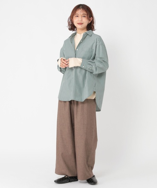 studio CLIP（スタディオクリップ）の「12ゲージシルクMIXハイネックプルオーバー[プラスサイズあり]（ニット/セーター・レディース・その他1/その他2/ブラウン/アイボリー/クリーム・LARGE/MEDIUM/ﾌﾘｰ(L)）」の20枚目の写真