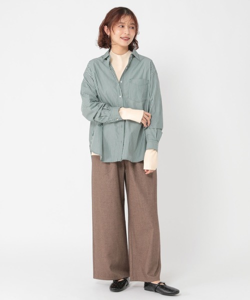 studio CLIP（スタディオクリップ）の「12ゲージシルクMIXハイネックプルオーバー[プラスサイズあり]（ニット/セーター・レディース・その他1/その他2/ブラウン/アイボリー/クリーム・LARGE/MEDIUM/ﾌﾘｰ(L)）」の21枚目の写真