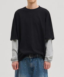 XERO（ゼロ）の「レイヤードストリングTシャツ[ブラック]（Tシャツ/カットソー）」
