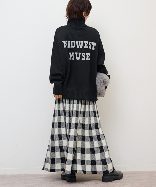 Torrazzo Donna（トラッゾドンナ）の「【TORRAZZO DONNA/トラッゾドンナ】リバーシブルジャガードスカート（スカート・レディース・ブラウン/ブラック・FREE）」の7枚目の写真