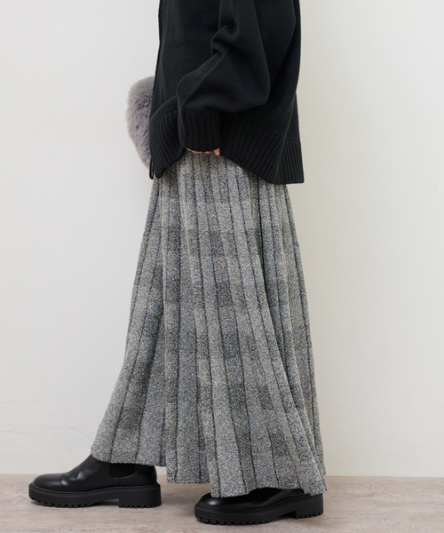 Torrazzo Donna（トラッゾドンナ）の「【TORRAZZO DONNA/トラッゾドンナ】リバーシブルジャガードスカート（スカート・レディース・ブラウン/ブラック・FREE）」の12枚目の写真