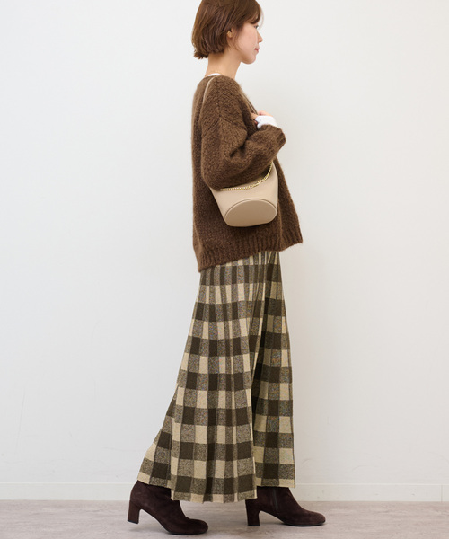 Torrazzo Donna（トラッゾドンナ）の「【TORRAZZO DONNA/トラッゾドンナ】リバーシブルジャガードスカート（スカート・レディース・ブラウン/ブラック・FREE）」の15枚目の写真