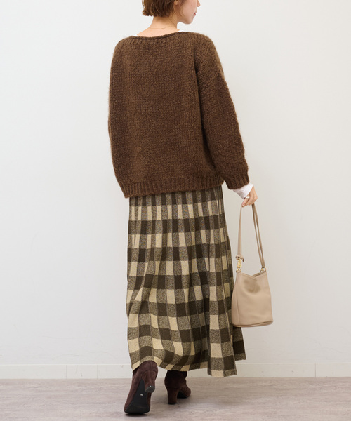 Torrazzo Donna（トラッゾドンナ）の「【TORRAZZO DONNA/トラッゾドンナ】リバーシブルジャガードスカート（スカート・レディース・ブラウン/ブラック・FREE）」の16枚目の写真