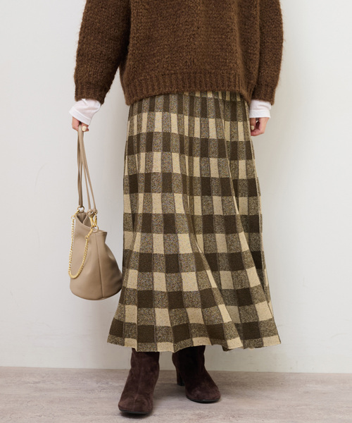 Torrazzo Donna（トラッゾドンナ）の「【TORRAZZO DONNA/トラッゾドンナ】リバーシブルジャガードスカート（スカート・レディース・ブラウン/ブラック・FREE）」の17枚目の写真