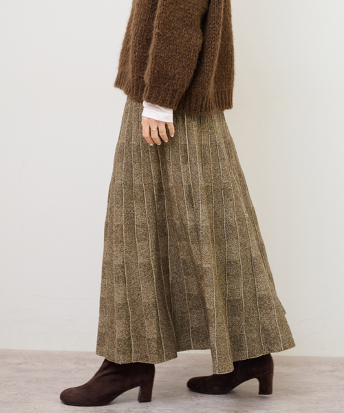 Torrazzo Donna（トラッゾドンナ）の「【TORRAZZO DONNA/トラッゾドンナ】リバーシブルジャガードスカート（スカート・レディース・ブラウン/ブラック・FREE）」の22枚目の写真