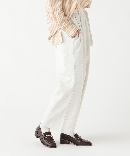 BEAMS HEART(ビームスハート)の「ベルト付き スウェットパンツ(スウェットパンツ・レディース・グレー/ホワイト系その他5/チャコールグレー・FREE)」の7枚目の写真