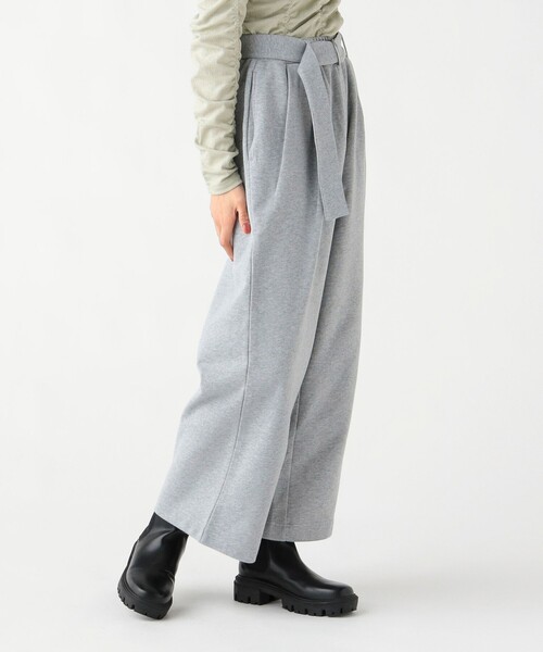 BEAMS HEART(ビームスハート)の「ベルト付き スウェットパンツ(スウェットパンツ・レディース・グレー/ホワイト系その他5/チャコールグレー・FREE)」の10枚目の写真