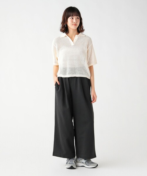 BEAMS HEART(ビームスハート)の「ベルト付き スウェットパンツ(スウェットパンツ・レディース・グレー/ホワイト系その他5/チャコールグレー・FREE)」の12枚目の写真