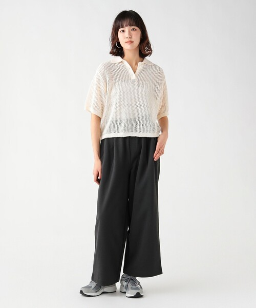 BEAMS HEART(ビームスハート)の「ベルト付き スウェットパンツ(スウェットパンツ・レディース・グレー/ホワイト系その他5/チャコールグレー・FREE)」の13枚目の写真