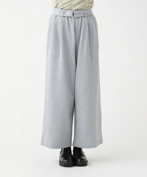 BEAMS HEART(ビームスハート)の「ベルト付き スウェットパンツ(スウェットパンツ・レディース・グレー/ホワイト系その他5/チャコールグレー・FREE)」の16枚目の写真