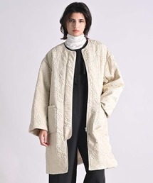 Anside（アンサイド）の「ジャガード中綿ロングコート（その他アウター）」