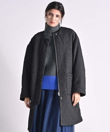 Anside（アンサイド）の「ジャガード中綿ロングコート（その他アウター）」