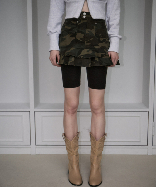 ROSEFRANTZ（ロゼフランツ）の「Rebel Layer Frill Mini Skirt [Camo]（スカート・レディース・カモフラージュ・SMALL/MEDIUM）」の3枚目の写真
