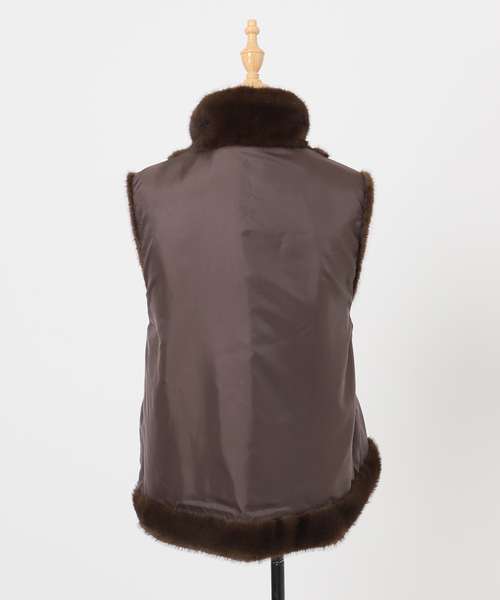 追加》スタンドカラーファーベスト（その他アウター）｜JOURNAL